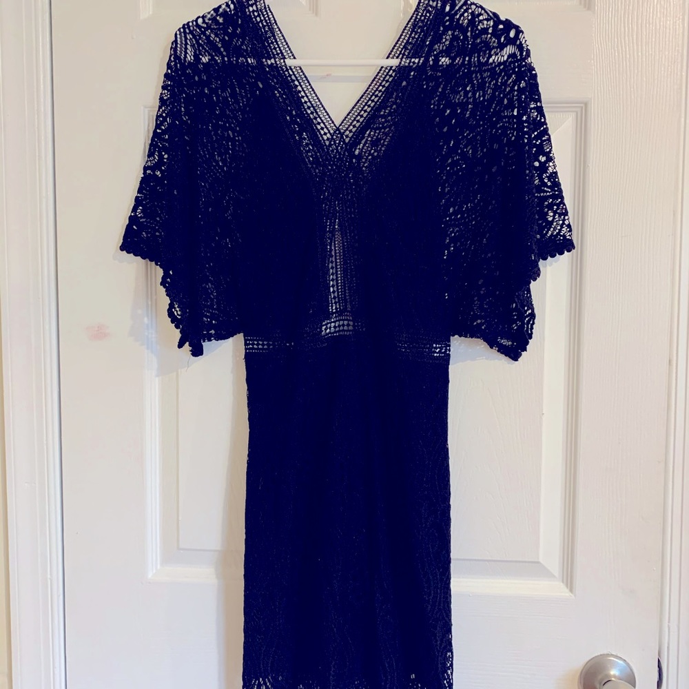 Black lace dress